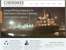 Tablet Screenshot of cherokee-energy.com